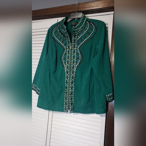 Bob Mackie Wearable Art Jacket 1X - Picture 1 of 8